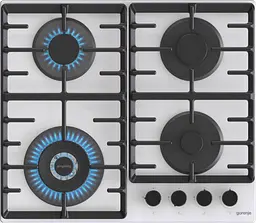 Варильна поверхня Gorenje газова на склі, 60см, чавун, білий - мініатюра 7