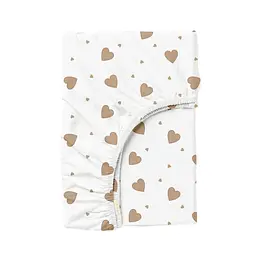 Набір простирадло на резинці Cosas Magnolia Hearts 90х200х20 см (Set_12Magnolia_BeigeHearts_90x200_2) - мініатюра 3