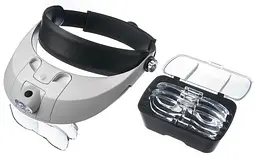 Лупа бінокулярна з Led підсвічуванням 1X 3.5 X збільшення Magnifier 81001-H - мініатюра 5
