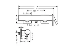 Змішувач для душу Hansgrohe Tecturis E brushed bronze 73620140 - мініатюра 3