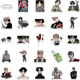 Стікерпак GeekLand Killing Stalking 50 штук - мініатюра 4