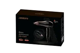 Фен HD-Y120T, дорожній, 1200Вт, складна ручка, 2 швидкості, 2 темп. режими, чорний ARDESTO teh0017534 - мініатюра 7