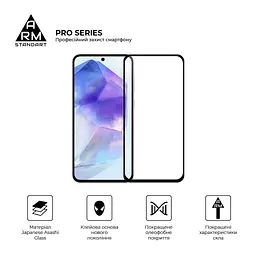 Скло захисне Armorstandart Pro Samsung A56 5G Black (ARM82612) - мініатюра 2