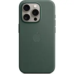 Чохол Apple FineWoven Case with MagSafe для iPhone 15 Pro Evergreen (MT4U3ZM/A) [92958] - мініатюра 4