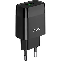 Зарядний пристрій HOCO C72Q Glorious USB QC3.0 18W Black (6931474732507)