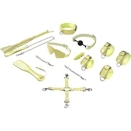 BDSM набір Liebe Seele Macaron Bondage Kit 9 шт. жовтий