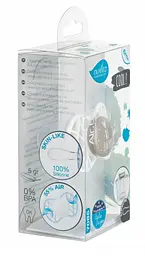 Силіконова симетрична пустушка Nuvita Air55 Cool Be Happy, 6-12 міс., сірий (NV7085PG) - мініатюра 2