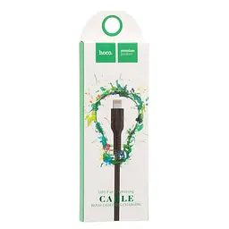 USB Cable Hoco U31 Benay Lightning Black 1m - мініатюра 2