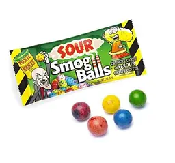 Кислі цукерки Toxic Waste Smog Balls 48г - мініатюра 2