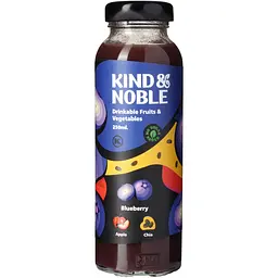 Смузі Kind & Noble Чорниця-яблуко, насіння чіа 250 мл