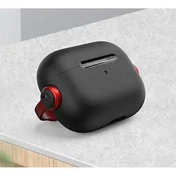Силіконовий чохол Primo Headphone для AirPods 4 Black/Red - мініатюра 4