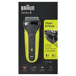 Електробритва Braun Series 3, 300s Black/Green чоловіча - мініатюра 3