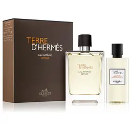 Подарунковий набір Hermes Terre d'Hermes Eau Intense Vetiver парфумована вода 100 мл, гель для душу 80 мл