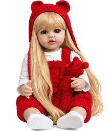 Реалістична Кукла Реборн 55 см повністю вінілова Doll Reborn Baby К0100325