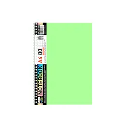Блокнот А4 Апельсин АП-1502(Light Green) 80 аркушів, пружина збоку
