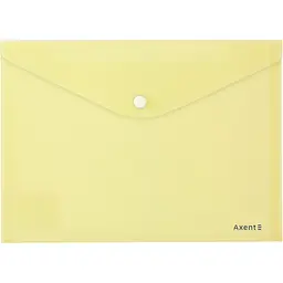Набір папок А5 Axent Pastelini на кнопці 12 шт. жовті (1522-08-A)