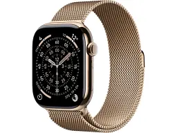Смарт-годинник Apple Watch Series 11 GPS + Cellular 42mm Gold Tit. Case w. Gold Milanese Loop (MF8Y4)