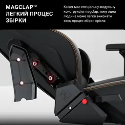 Крісло ігрове Anda Seat Kaiser 3 Size XL Black (AD12YDC-XL-01-B-PV/C) - мініатюра 2
