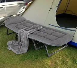 Портативне розкладне ліжко Relax Outdoor 180×60×30 см, залізна рама, до 120 кг, 5 регульованих положень - мініатюра 5