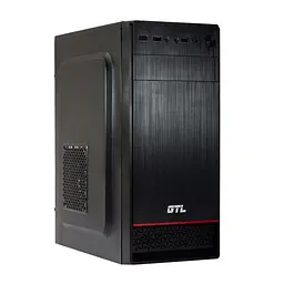 Корпус GTL T1610 Black, без БЖ, Mini Tower, Micro ATX / Mini ITX, 2xUSB 2.0, 370x176x410 мм, 0.4 мм, 2.6 кг