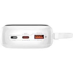 Зовнішній акумулятор Baseus Qpow Pro+ 20000mAh 22.5W із вбудованим кабелем USB-C білий P10067103213-00 - мініатюра 8