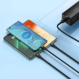 Кабель Baseus Flash Series II 3-in-1 USB-A to USB-C/Lightning/Micro-USB 100W 1.2m Black (CASS030001) [121887] - мініатюра 8