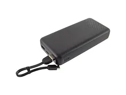 Зовнішній акумулятор (павербанк) XO PB313 20000mAh Black (-PB313-BK) - мініатюра 2