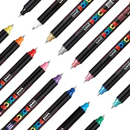 Набір маркерів Uni Posca 0.7 мм 8 шт. (PC-1MR 8C) - мініатюра 4