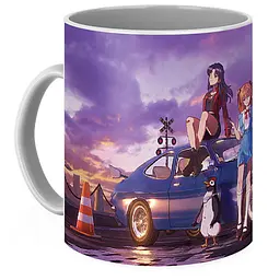 Кружка GeekLand Evangelion Євангеліон neon EV 02.12 - мініатюра 2