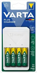 Зарядний пристрій Varta Plug Charger 4хNI MH AA2600 мА/год (57657101461)