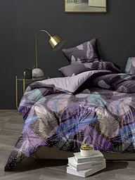 Комплект постільної білизни Ecotton двоспальний 180х215 см Перинка фіолетовий (20098АВ) (22762) - мініатюра 2