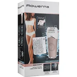 Епілятор Rowenta Aquasoft Wet & Dry бежевий (EP4930F0) - мініатюра 5