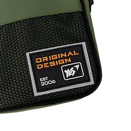 Сумка через плече YES CB-2 Urban Style 20х17х6 см Чорно-зелений (550068) - мініатюра 5