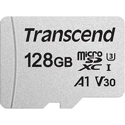 Карта пам'яті Transcend 128GB microSDXC UHS-I/U3 Class 10 300S A1 + SD-adapter (TS128GUSD300S-A)