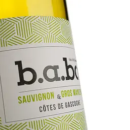 ино b.a.ba IGP Cotes de Gascogne, біле, сухе, 12,5%, 0,75 л - мініатюра 3
