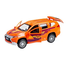 Автомодель Технопарк Mitsubishi Pajero Sport, 1:32, помаранчевий (PAJERO-S-SPORT) - мініатюра 5