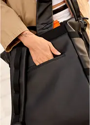 Жіночий рюкзак Sambag RollTop Hacking чорно-помаранчевий 41 x 30 x 16 см (24460129) - мініатюра 10