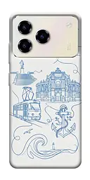 TPU чехол Demsky Southern pearl для ZTE Blade A76