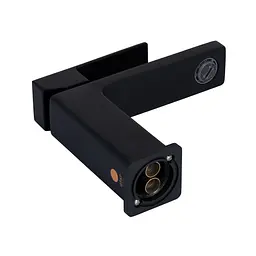 Змішувач для умивальника Qtap Gemini QTGEM270BLM45674 Black matt Чорний матовий - мініатюра 3