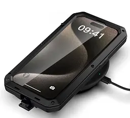 Протиударний чохол Primo Doom Armor для смартфона Apple iPhone 15 Pro Black - мініатюра 5
