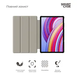 Чохол-книжка на планшет Xiaomi Redmi Pad Pro Poco Pad, Smart Case, blue, підставка для планшета 12.1 , шкіряний, мікрофібра, на магніті, ArmorStandart (ARM77455) - мініатюра 3
