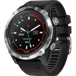 Смарт-годинник Garmin Descent Mk2 Stainless Steel with Black Band (010-02132-00/10) [84483] - мініатюра 1