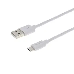 Кабель Grand-X USB - Micro USB (M/M), Cu, 2.5 м, Білий (PM025W)