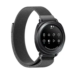 Металевий ремінець Watchbands Milanese Loop Samsung Galaxy Watch 42mm - чорний (WB0012MILANSEBLACK) - мініатюра 2