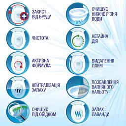 Очищуючий гель для унітаза Bref Excellence Gel Color Activ Захист від бруду Лаванда, 700 мл (743088) - мініатюра 3