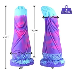 Фалоімітатор Hismith 7.48″ Silicone Dildo HSA139 Monster Series система KlicLok для секс-машин - мініатюра 2