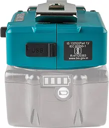 Адаптер USB універсальний для акумуляторів LXT Makita TD00000111 - мініатюра 7