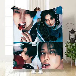 Плед 3D Stray Kids collage №1 15796 135х160 см