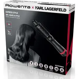 Фен-щітка Rowenta x KARL LAGERFELD Express Style CF635LF0 - мініатюра 11