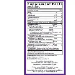 Жир Аляскинського лосося New Chapter Wholemega Fish Oil 1000 мг 30 капсул - мініатюра 3